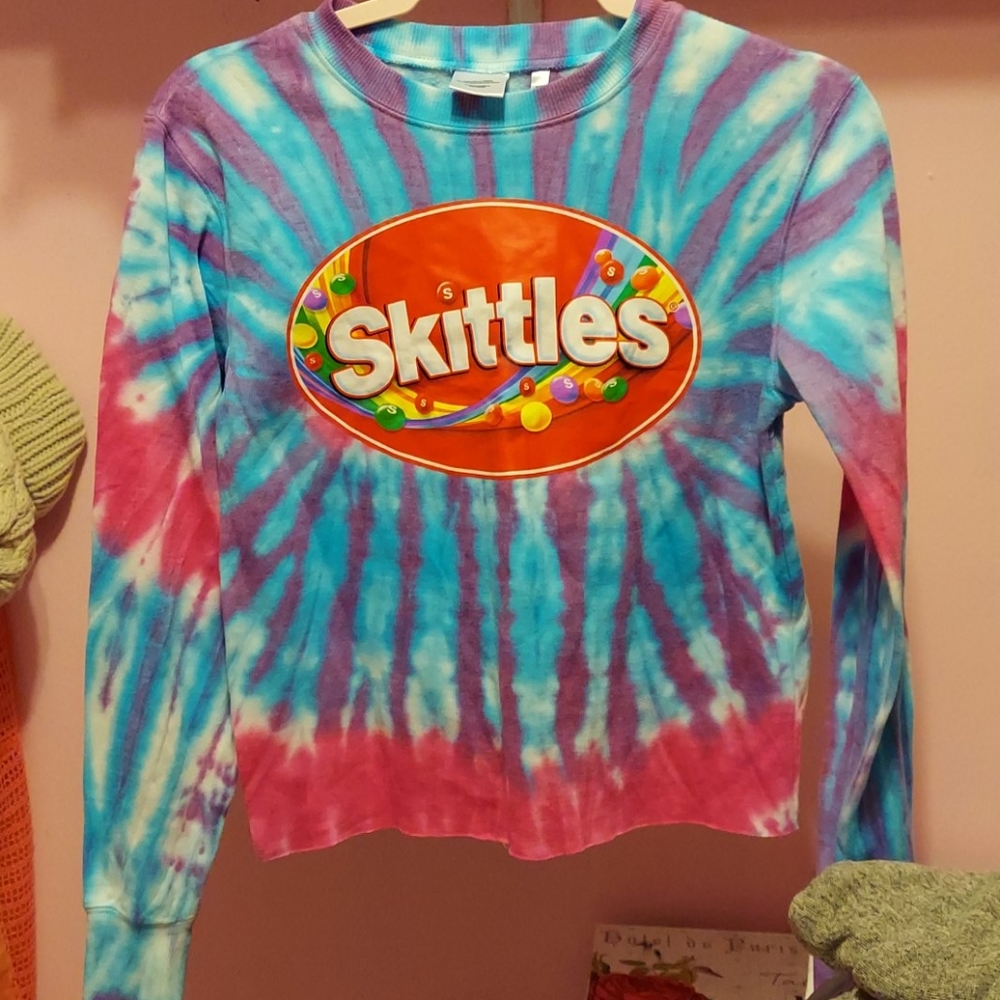 really cute skittles sweater